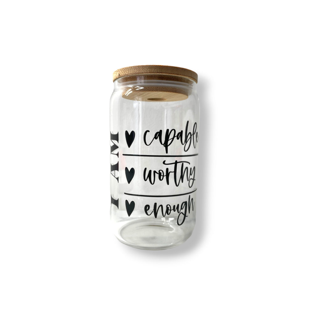 Verre Canette "I am Capable" - 13 oz