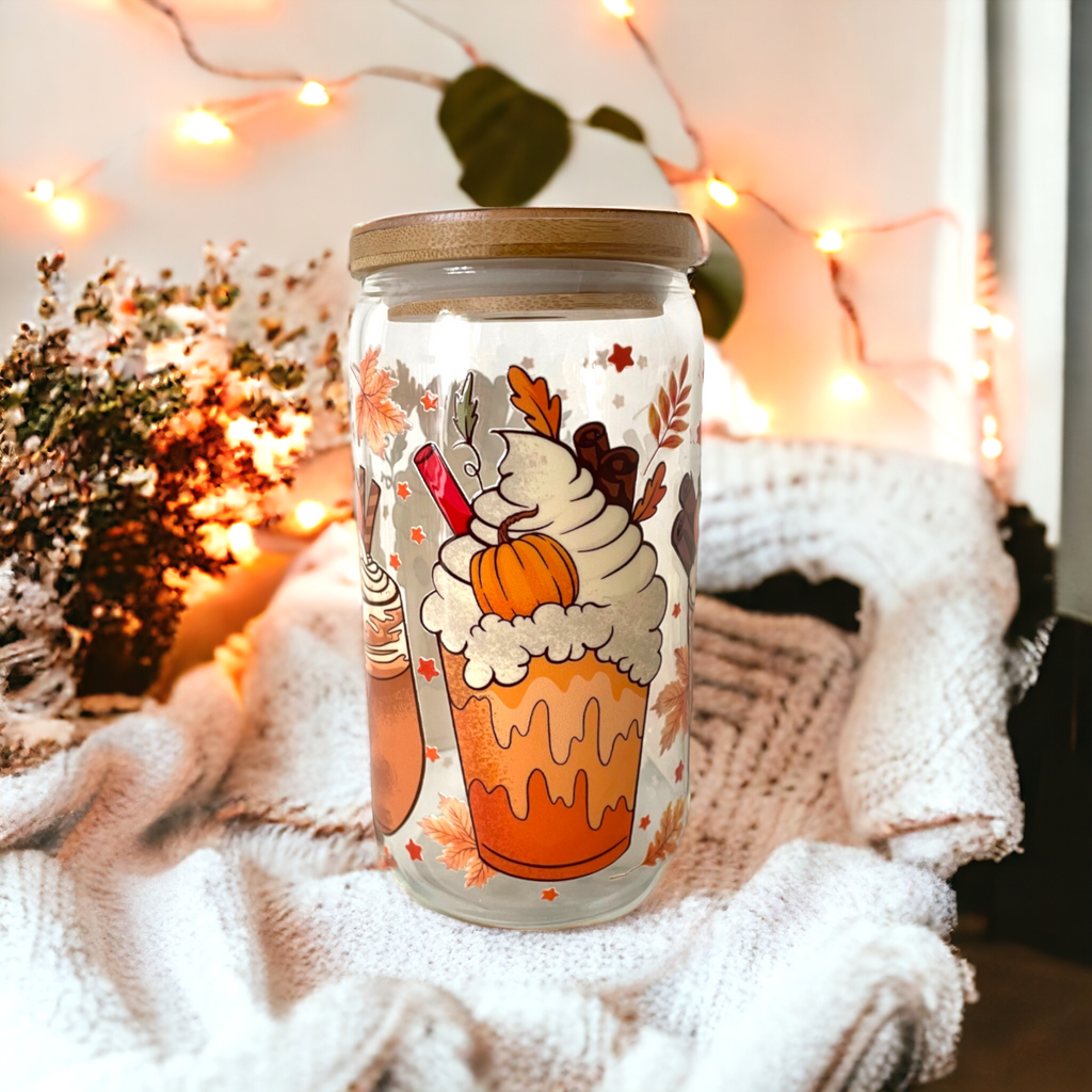 Verre Mug Canette "Autumn Vibes" - 16 oz