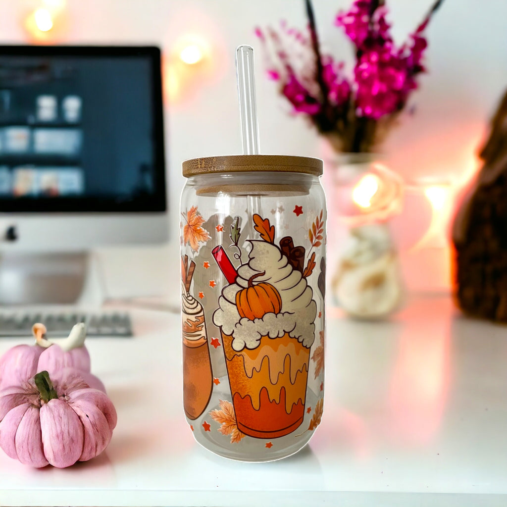 Verre Mug Canette "Autumn Vibes" - 16 oz