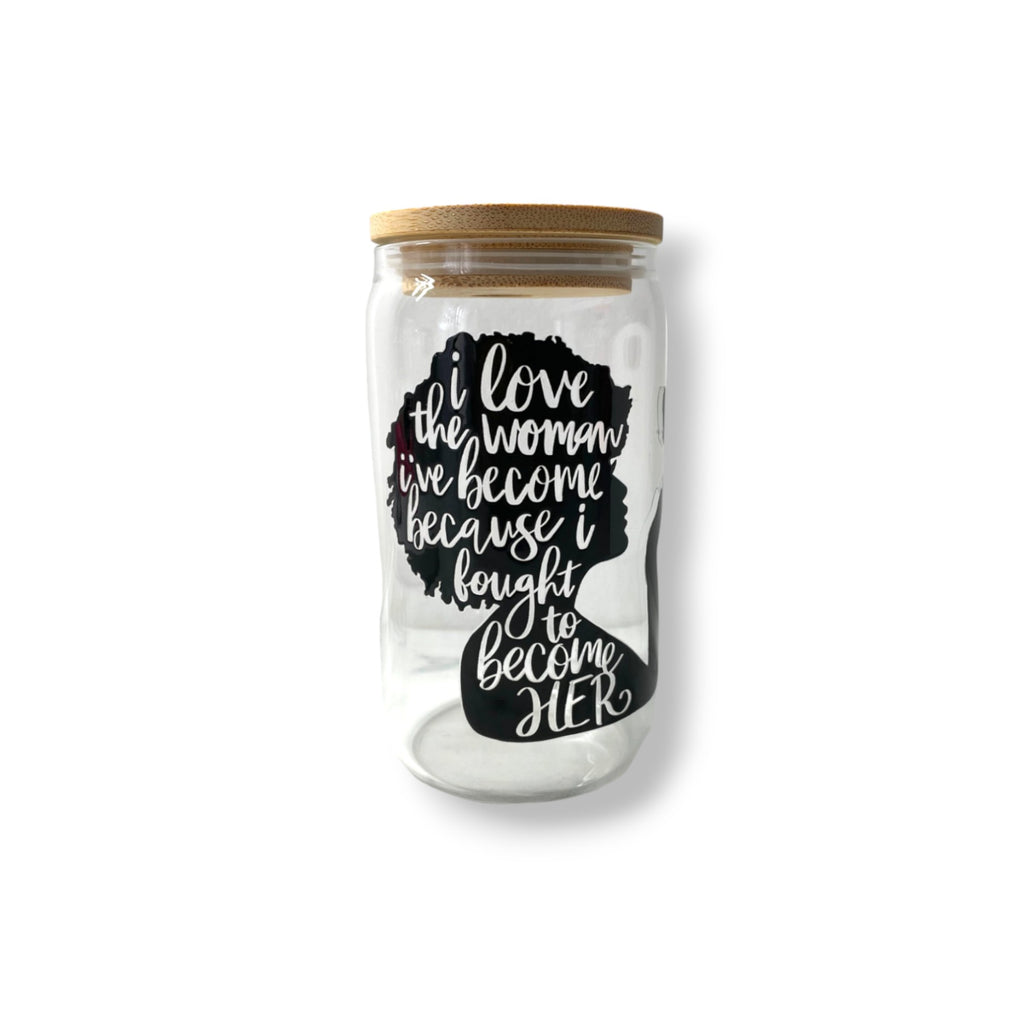 Verre Canette "I Love The Woman"  - 13 oz