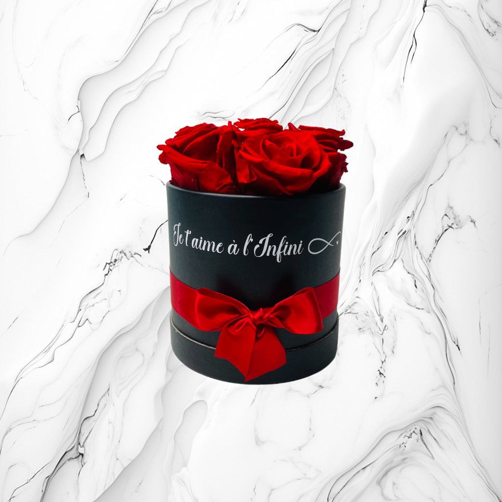 Box de roses " Je t'aime à l'Infini "