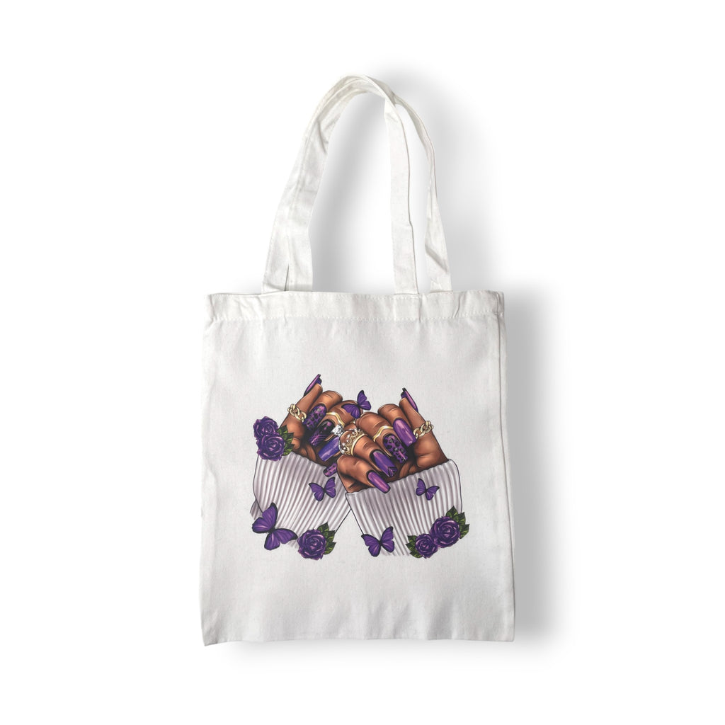 Tote bag " Purple Nails "