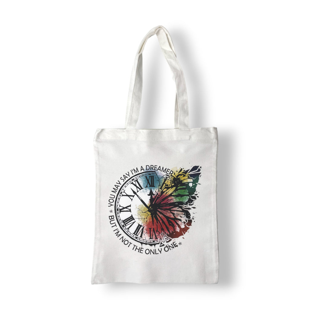 Tote bag "Papillon Horloge"