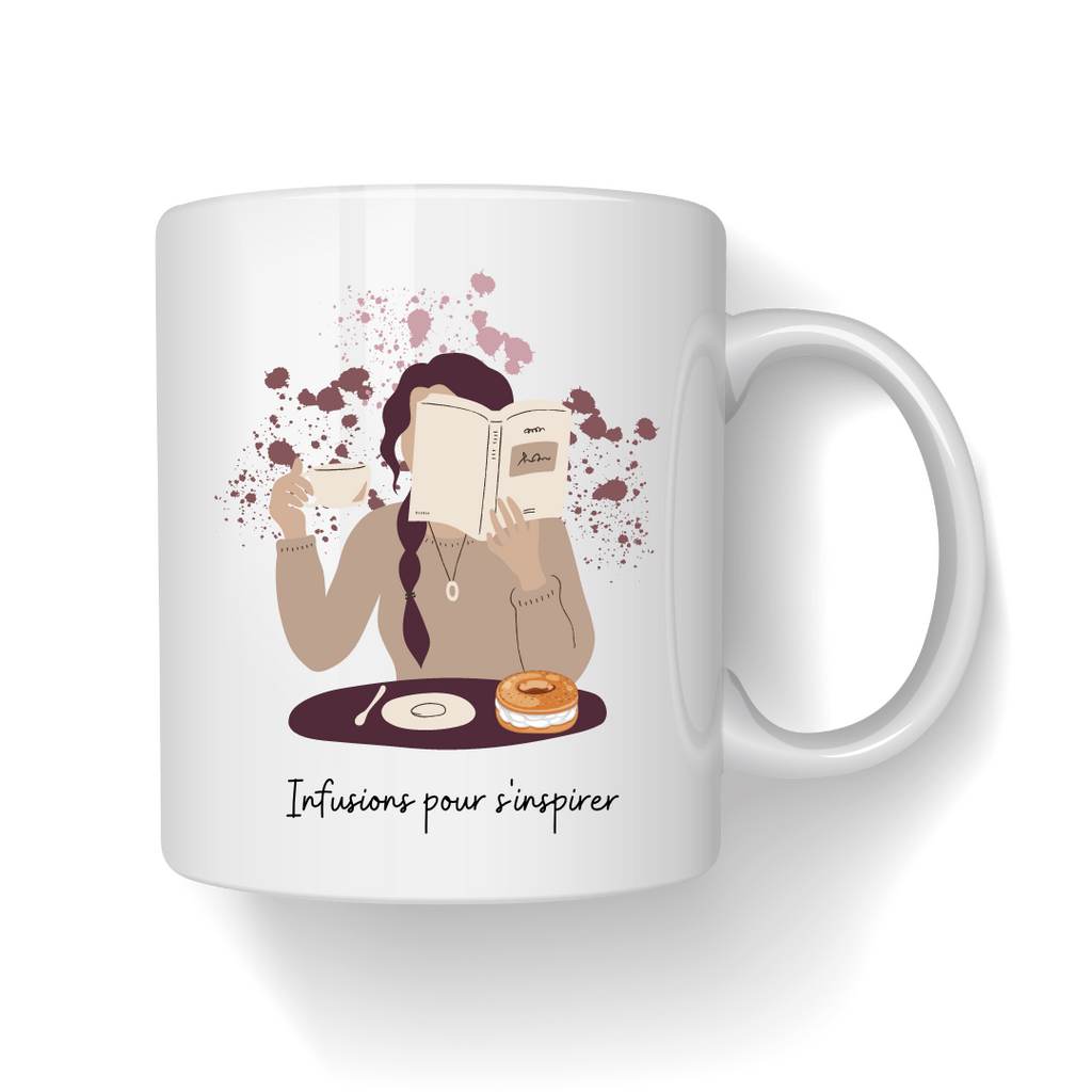 Mug " Livres Roses "