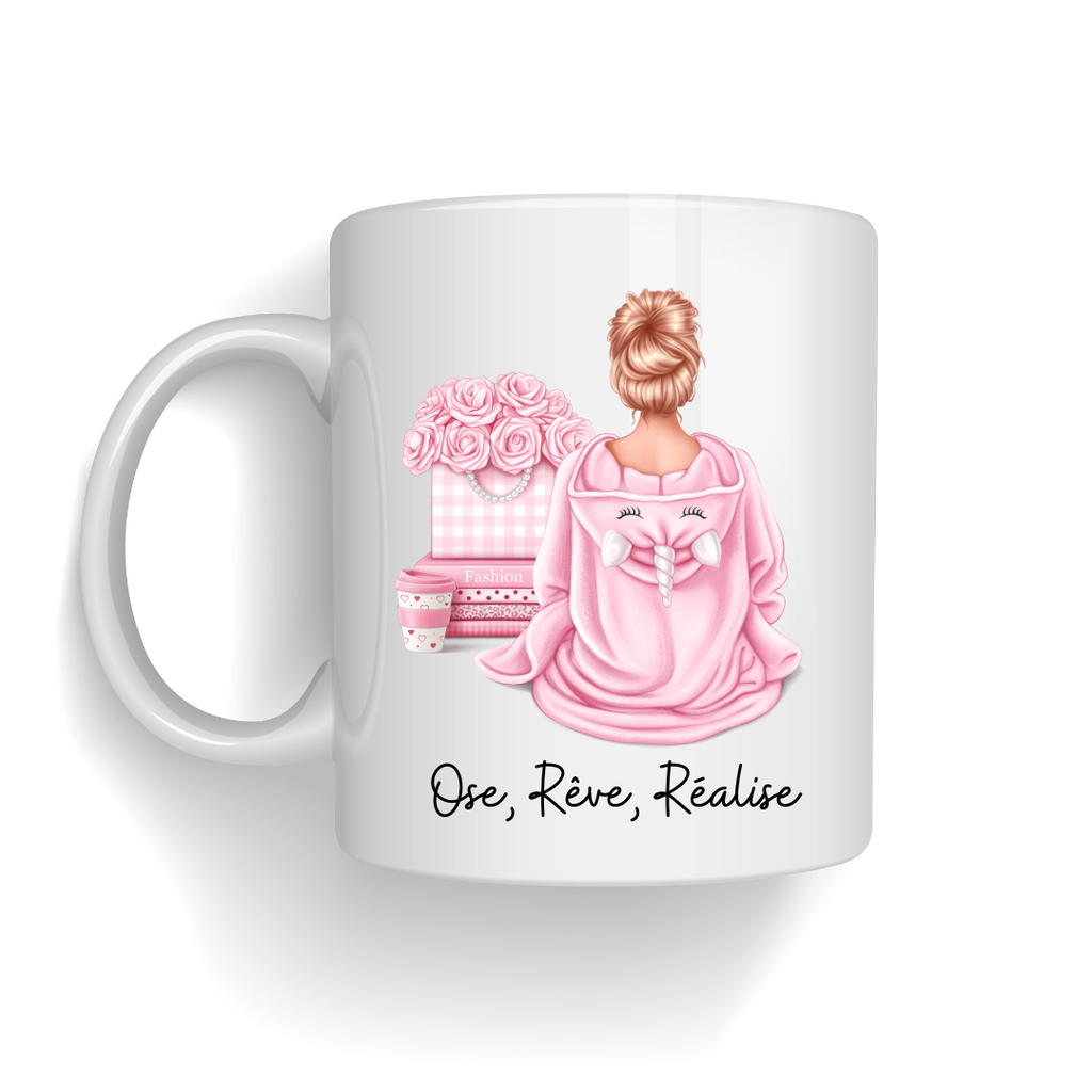 Mug "Ose, Rêve, Réalise"