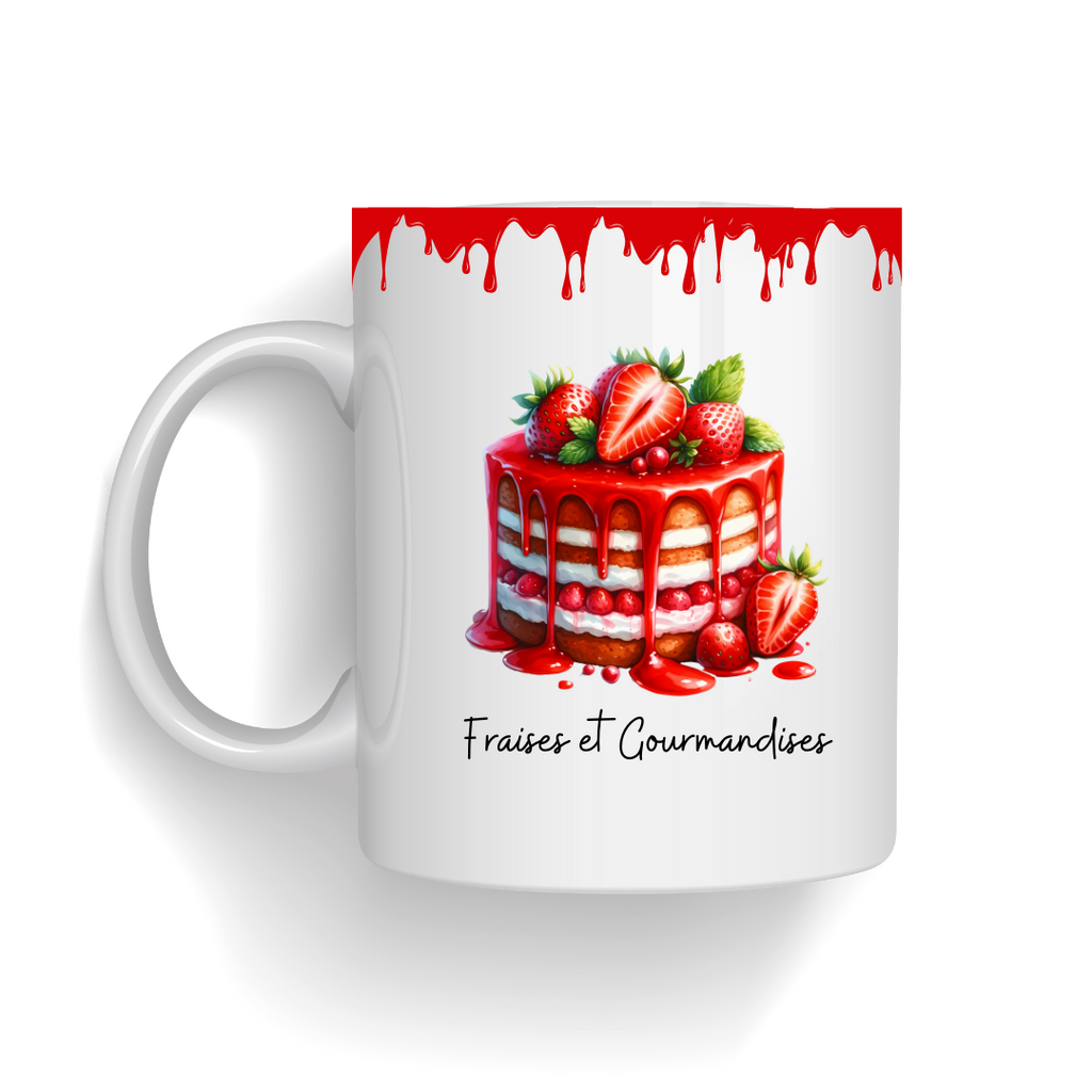 Mug "Fraises et Gourmandises"